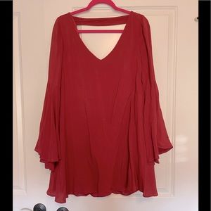 Boho bell sleeve dress